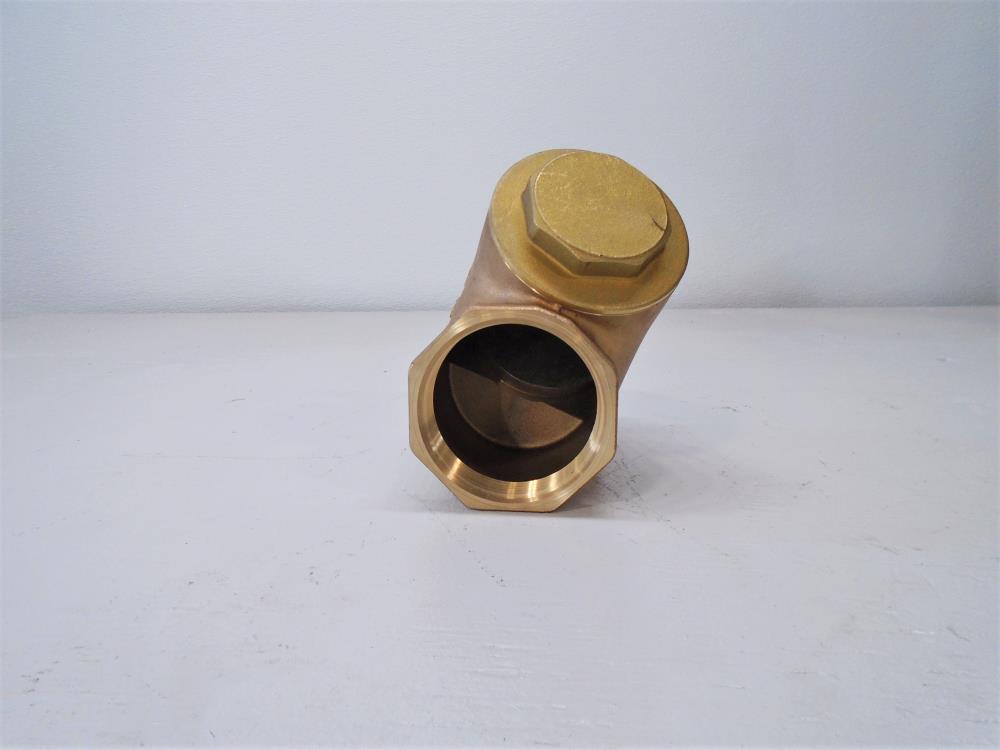 Kitz 3" NPT Y-Pattern Swing Check Valve, Bronze, 125S, 200 WOG